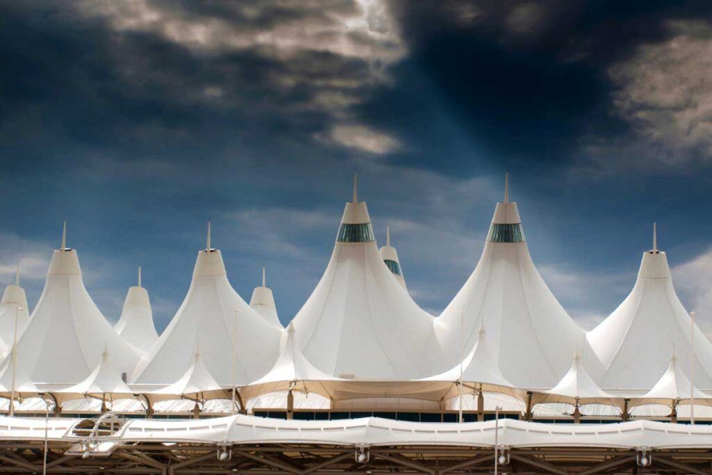 Denver International airport exterior