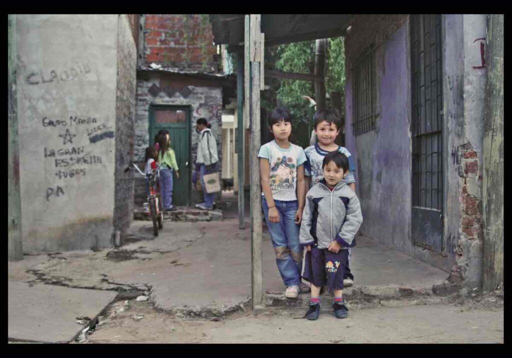 Kid in Buenos Aires shantytown of Villa 20 